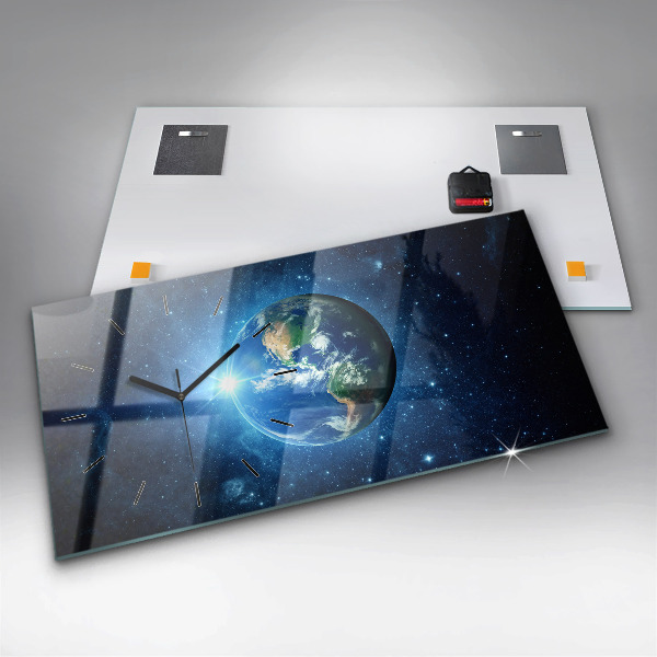 Horizontálne hodiny Zem a galaxia - NASA