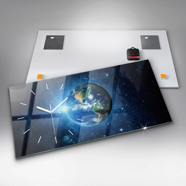 Horizontálne hodiny Zem a galaxia - NASA