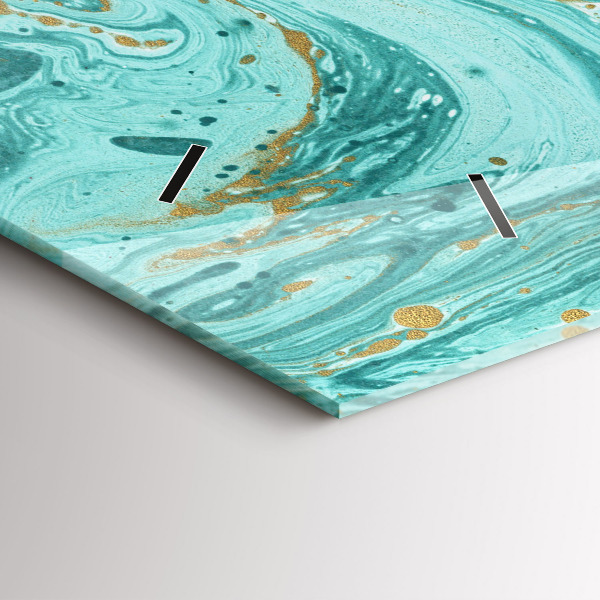 Horizontálne hodiny Textúra mramoru