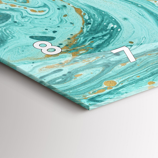 Horizontálne hodiny Textúra mramoru