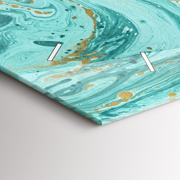 Horizontálne hodiny Textúra mramoru