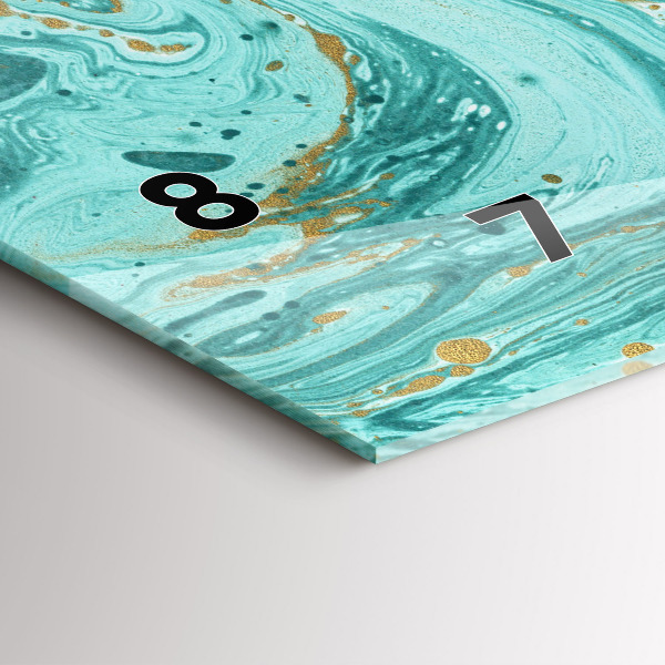 Horizontálne hodiny Textúra mramoru