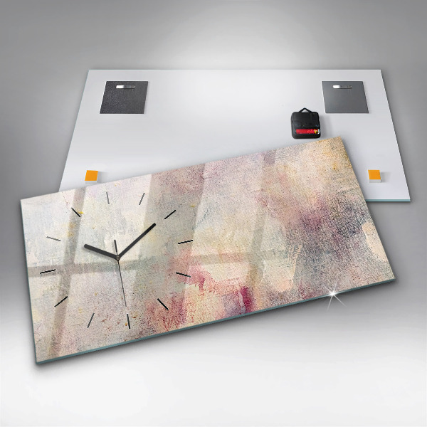 Horizontálne hodiny Maľovaná abstrakcia