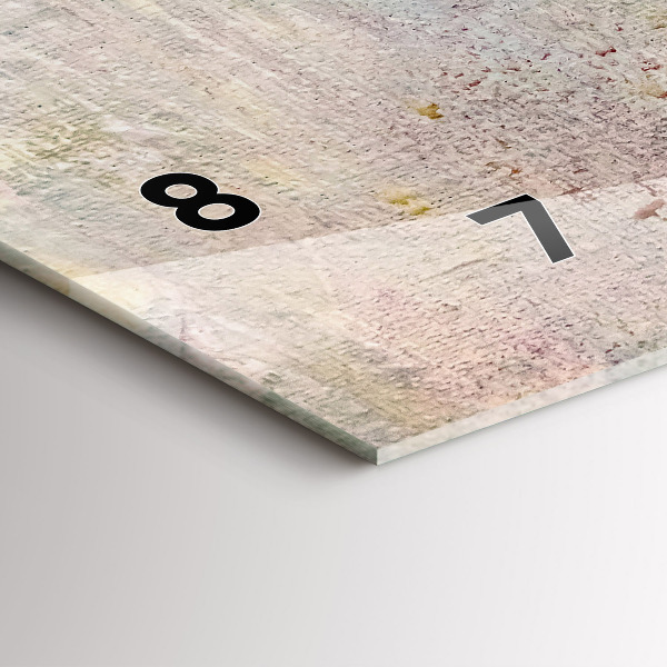 Horizontálne hodiny Maľovaná abstrakcia