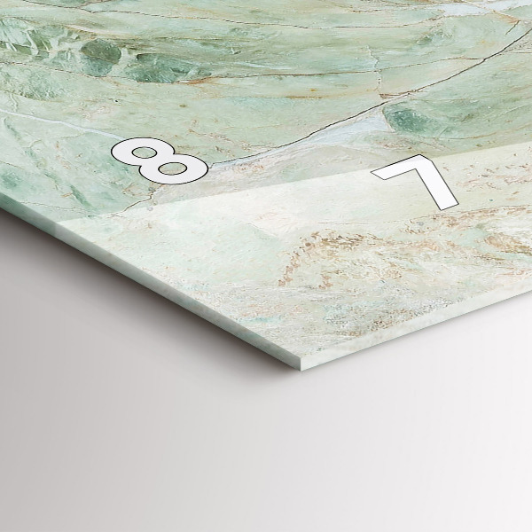 Horizontálne hodiny Textúra mramorového kameňa