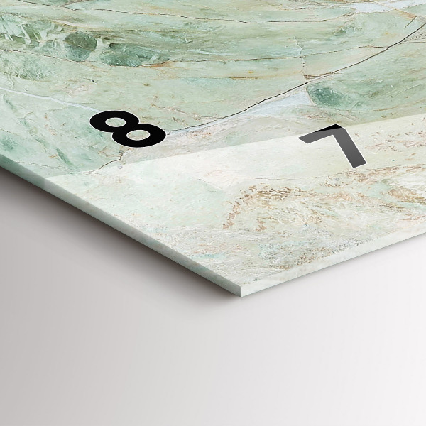 Horizontálne hodiny Textúra mramorového kameňa