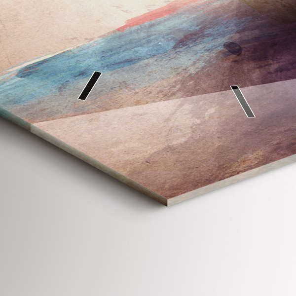 Horizontálne hodiny Abstraktný portrét ženy