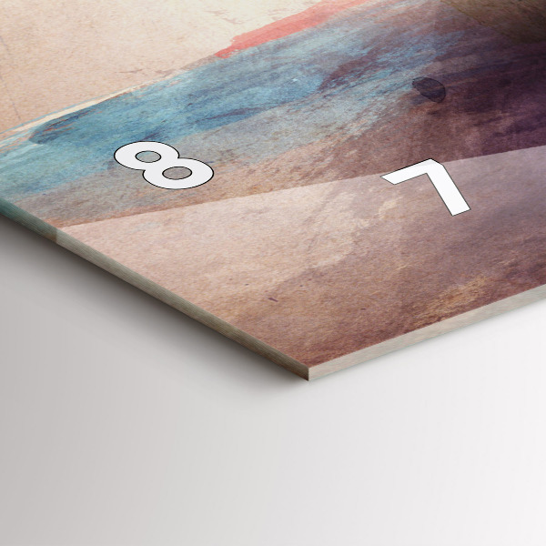 Horizontálne hodiny Abstraktný portrét ženy