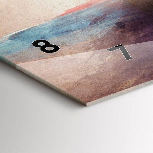 Horizontálne hodiny Abstraktný portrét ženy