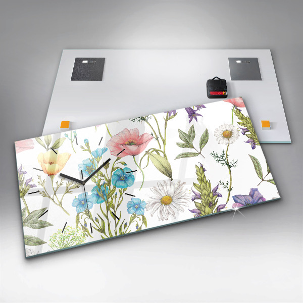 Horizontálne hodiny Aranžovanie kvetov