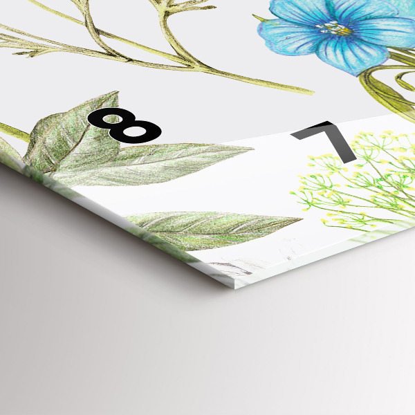 Horizontálne hodiny Aranžovanie kvetov