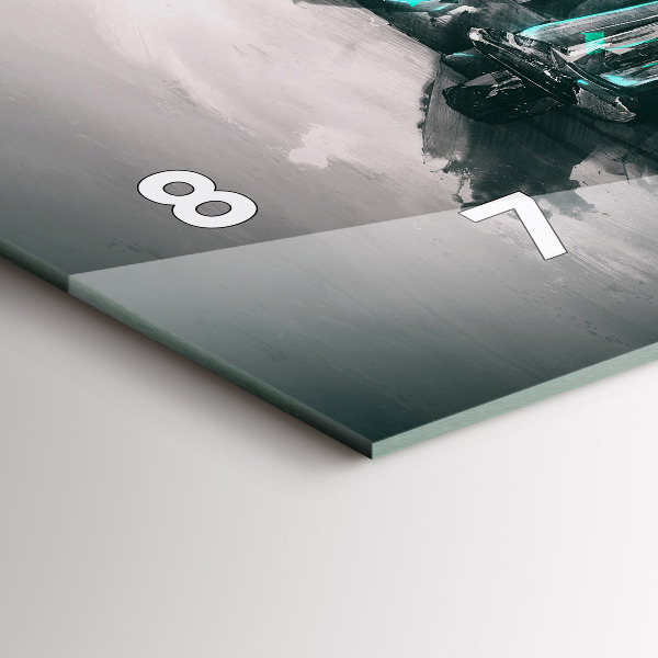 Horizontálne hodiny Oldschoolové auto