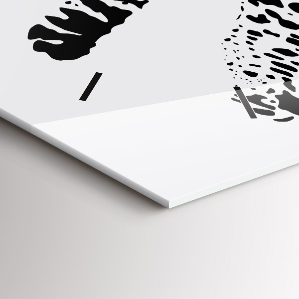 Horizontálne hodiny Silueta pantera