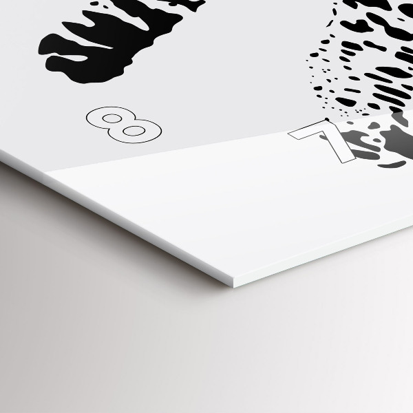 Horizontálne hodiny Silueta pantera