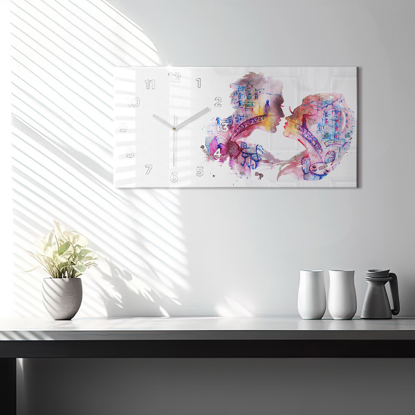 Horizontálne hodiny Dve telá jedna duša