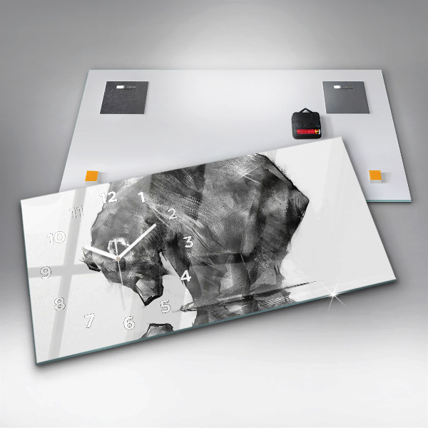 Horizontálne hodiny Kreslený medveď