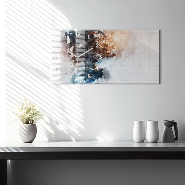 Horizontálne hodiny Minulosť v zadnej časti hlavy