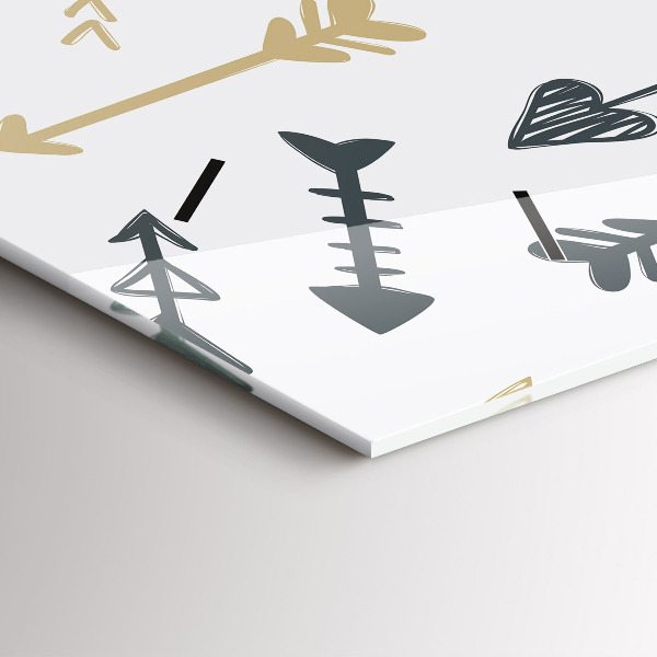 Horizontálne hodiny Geometrický bedrový vzor