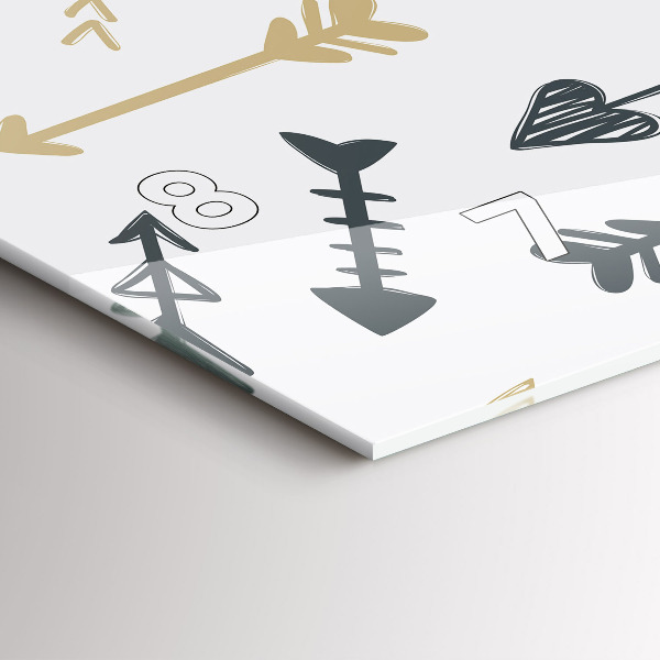 Horizontálne hodiny Geometrický bedrový vzor