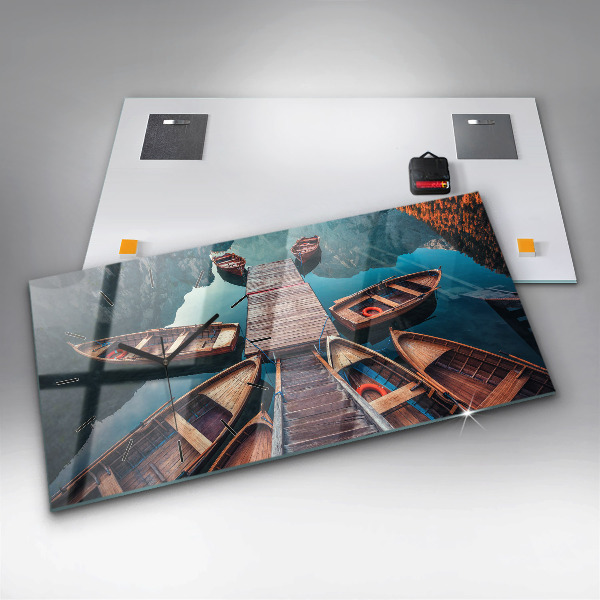 Horizontálne hodiny Most a jazero