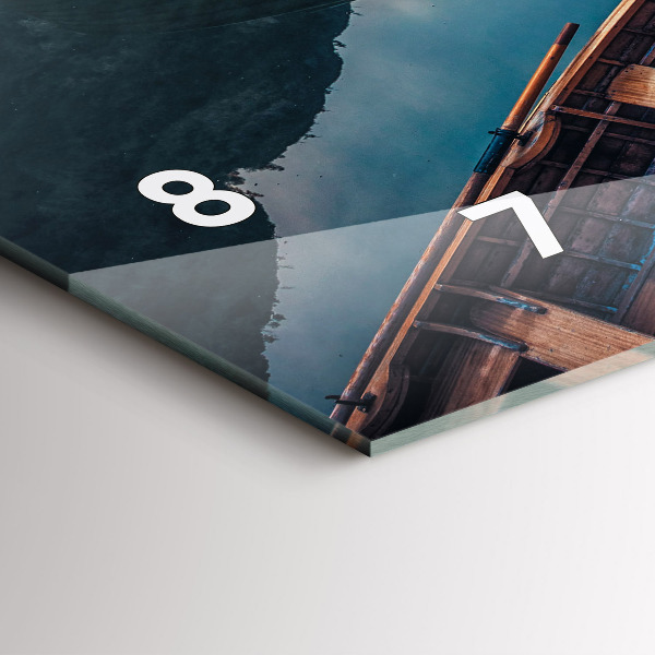 Horizontálne hodiny Most a jazero