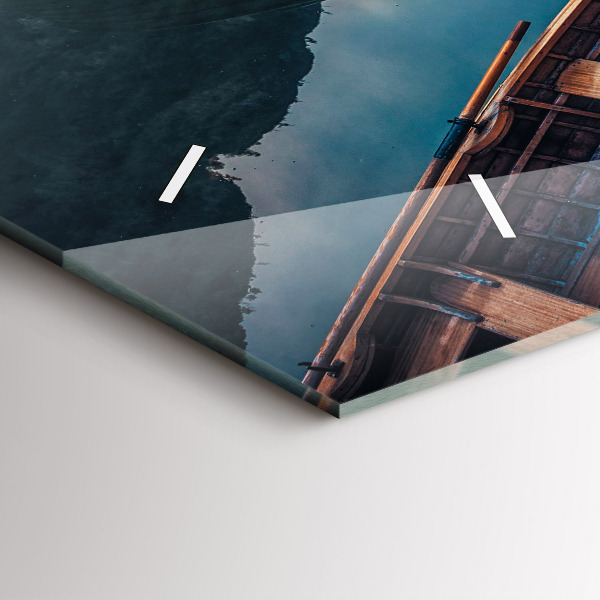 Horizontálne hodiny Most a jazero