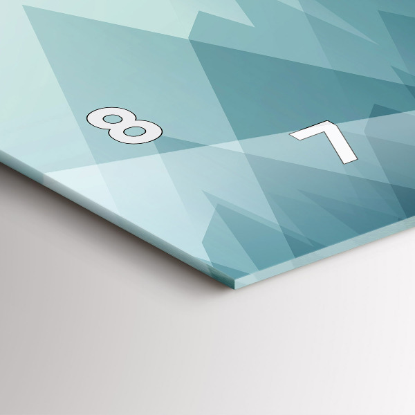 Horizontálne hodiny Geometrické postavy