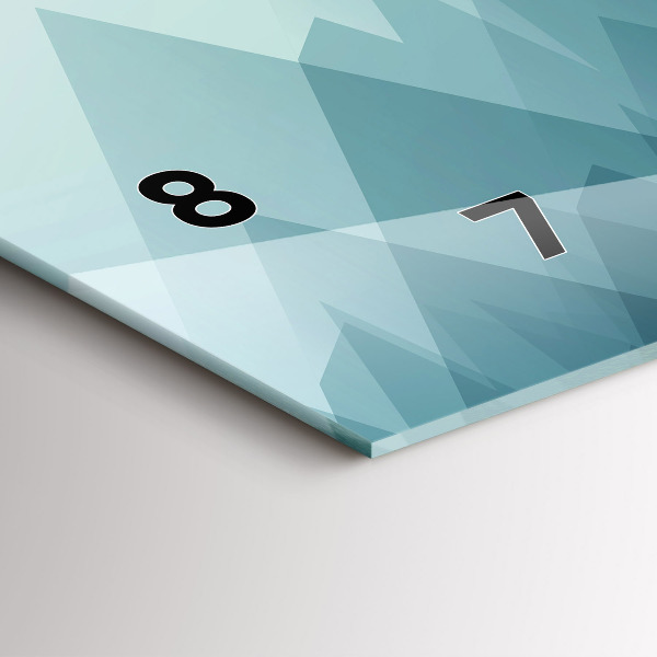 Horizontálne hodiny Geometrické postavy