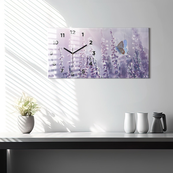 Horizontálne hodiny Abstrakcia