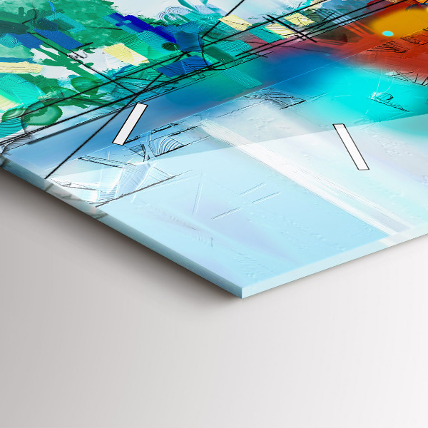 Horizontálne hodiny Abstraktná ropná krajina