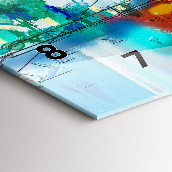 Horizontálne hodiny Abstraktná ropná krajina