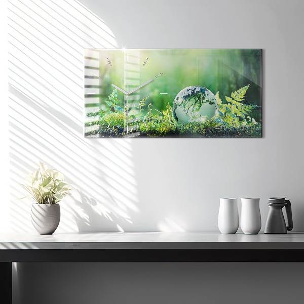 Horizontálne hodiny Globe