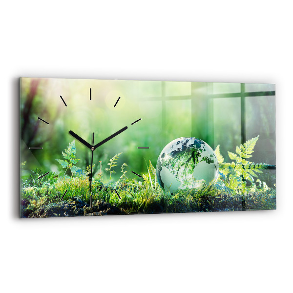 Horizontálne hodiny Globe