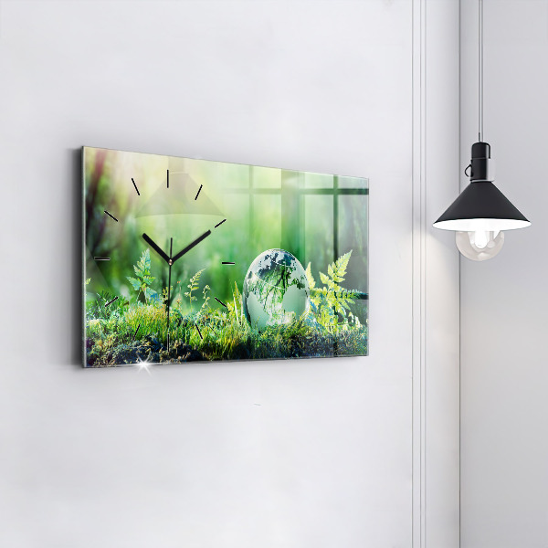 Horizontálne hodiny Globe