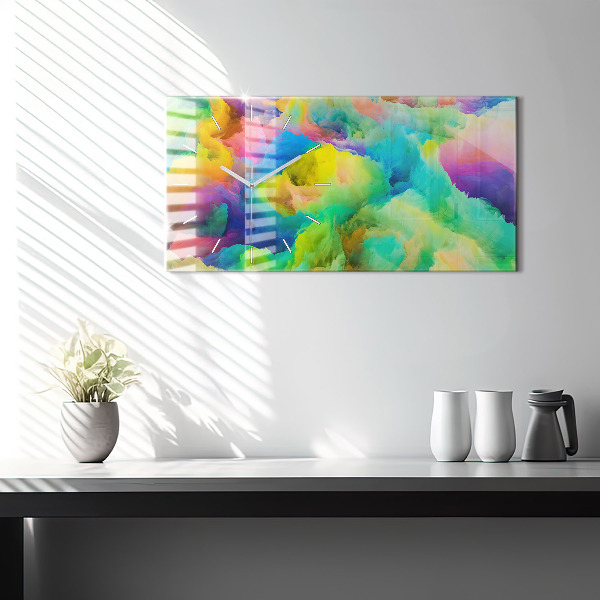 Horizontálne hodiny Fraktálna textúra