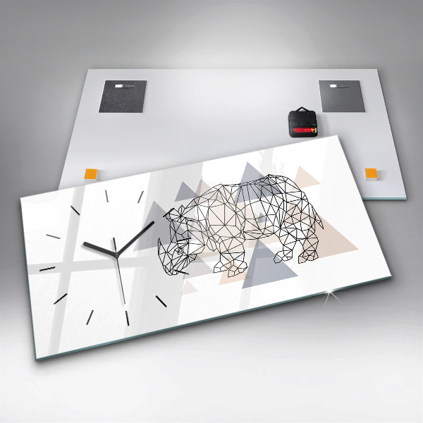 Horizontálne hodiny Geometrický vzor