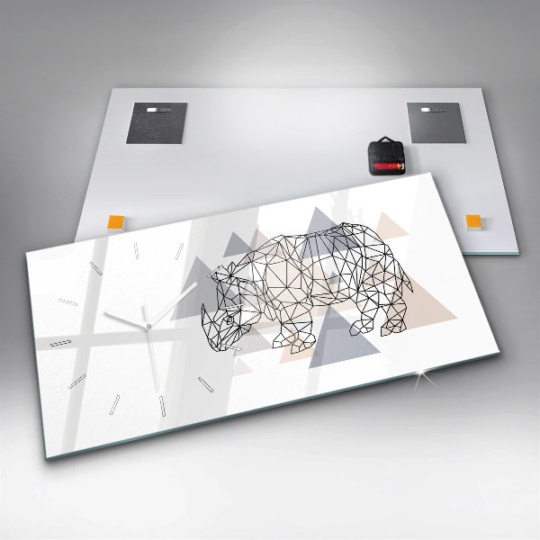 Horizontálne hodiny Geometrický vzor