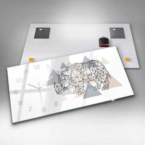 Horizontálne hodiny Geometrický vzor