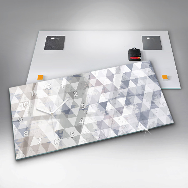 Horizontálne hodiny Geometrický vzor