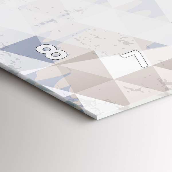 Horizontálne hodiny Geometrický vzor