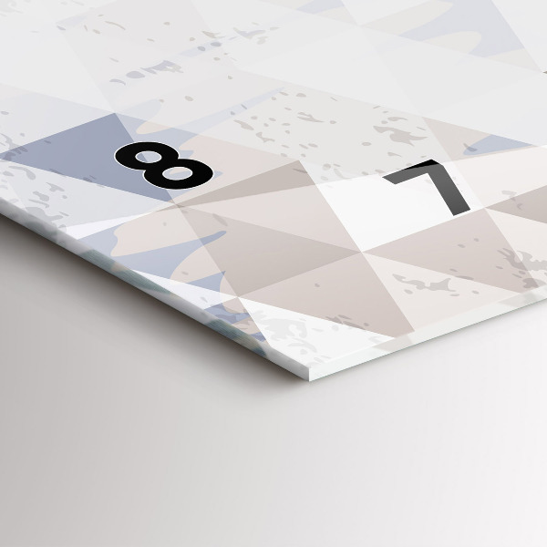 Horizontálne hodiny Geometrický vzor