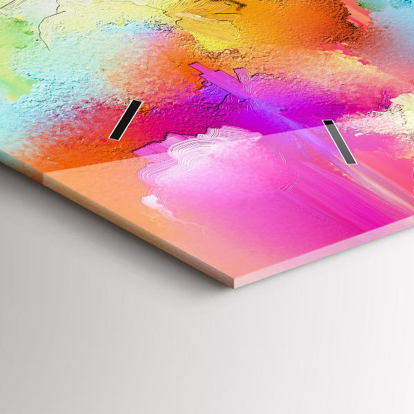 Horizontálne hodiny Abstraktné kvety