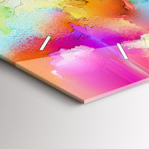 Horizontálne hodiny Abstraktné kvety