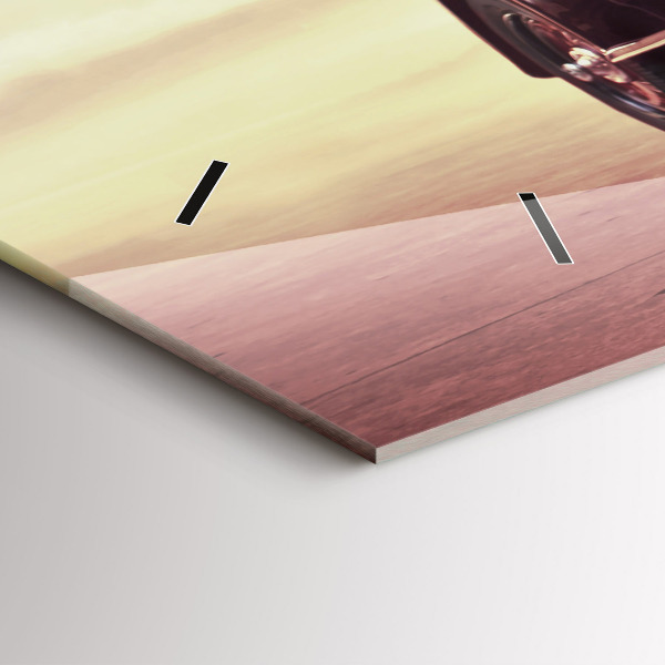 Horizontálne hodiny Auto v štýle vintage