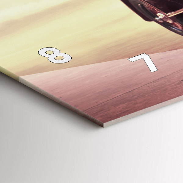 Horizontálne hodiny Auto v štýle vintage