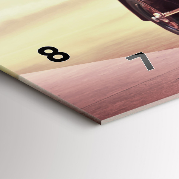 Horizontálne hodiny Auto v štýle vintage