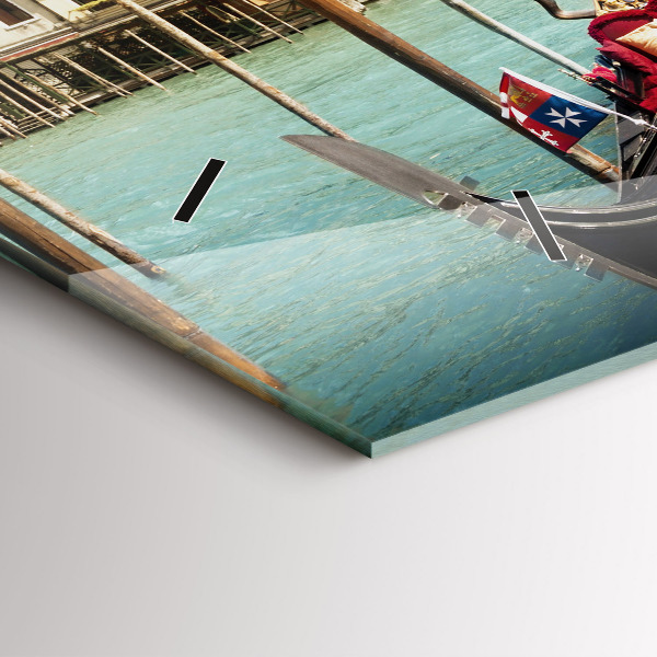 Horizontálne hodiny Gondoly Benátky Taliansko