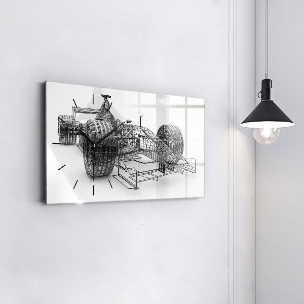 Horizontálne hodiny Dizajn auta F1