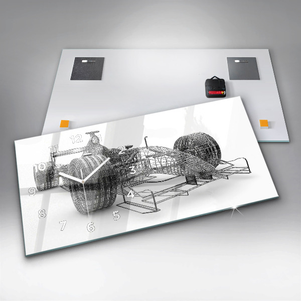 Horizontálne hodiny Dizajn auta F1