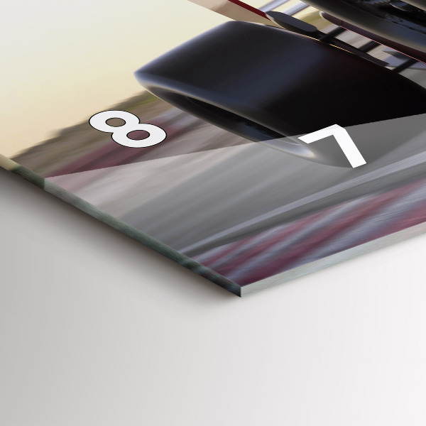 Horizontálne hodiny Športové pretekárske auto